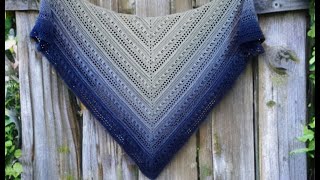 Crochet Easy Beginner Shawl Tutorial - Lighting Struck Twice