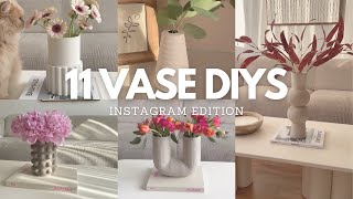 11 VASE DIY IDEAS | EASY HOME DECOR IDEAS 🌸💗