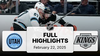 NHL Highlights | Utah Hockey Club vs. Kings | February 22, 2025