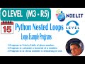 Nested Loops in Python and Loops Examples