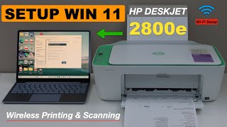 HP DeskJet 2800e Setup Windows 11, Wireless Setup, Connect To WiFi, Add in Laptop !