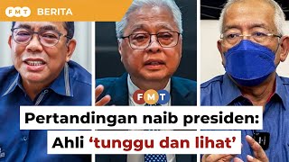 Ahli ‘tunggu dan lihat’ dalam saingan naib presiden Umno, kata penganalisis