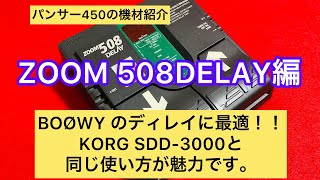 BOØWY ギターサウンドDELAYに最適！パンサー450の機材紹介【zoom508DELAY編】