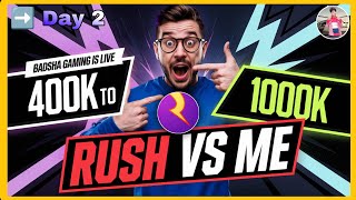 Live ➡️ Mission 10  Lakhs☺️ Badshah gaming 😍 #rush #rushapp #ruahludo #ruahludolive #rushbyhike😍😍