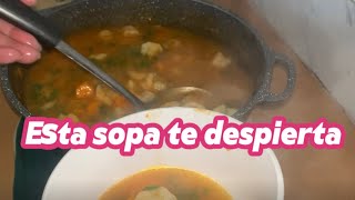 Más rica y rápida que una sopa instantánea. Sopa de Camarón