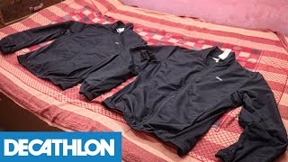 Decathlon👕| Men Basic Fitness Tracksuit Jacket - Black | Domyos brand jacket @decathlonsportindia