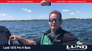 2020 Lund 1875 Pro V Bass Boat On Water Demo