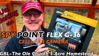 SpyPoint Flex G-36 Cellular Camera  #trailcamera #unboxing #homesteading