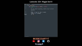 Leetcode 324. Wiggle Sort II in Python | Python Leetcode | Python Coding Tutorial | Python Code ASMR