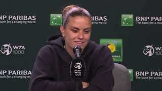 WTA - Indian Wells 2024 - Maria Sakkari is in the final : "A month ago, I didn't put one in"