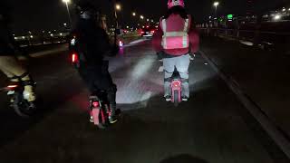 Riding an E Bike at Night POV | Downtown Chicago