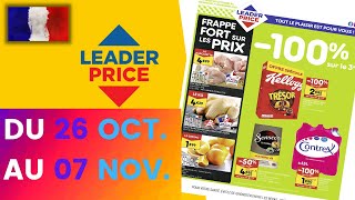 catalogue LEADER PRICE du 26 octobre au 7 novembre 2021 💝💛 Arrivage - FRANCE