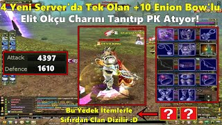 xGoldenHazee - 4 Yeni Server'da Tek Olan +10 Enion Bow'lu Charını Tanıtıp PK Atıyor! | Knight Online