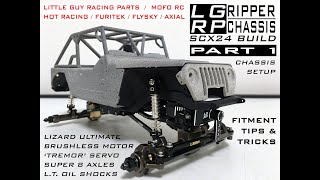 SCX24 LGRP RIPPER CHASSIS BUILD: PART 1 - CHASSIS SET UP, BRUSHLESS MOTOR, TREMOR SERVO, OIL SHOCKS