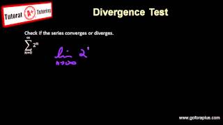 Calculus 2 - 17 - Infinite Series Divergence Test