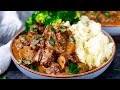 Slow Cooked Steak Diane Casserole