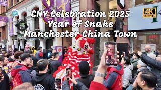 2025 Chinese New Year Celebration at Manchester China Town | Year of Snake