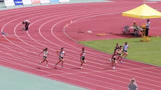 여중 100m 예선 7조 - 회장배 제22회 전국중.고등학교 육상경기선수권대회. 정선 종합경기장. 240719