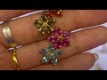 gems market in thailand chanthaburi. yellow and green sapphires gold and silver jewelry in thailand