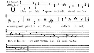 Another Quae est ista + Magnificat for the Catena Legionis Mariae - from Lauds of the Assumption