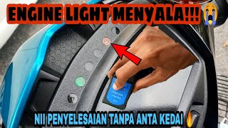 ENGINE LIGHT Y15 MENYALA!!!!! SO INI PENYELESAIAN DIA TANPA PERGI KEDAI...