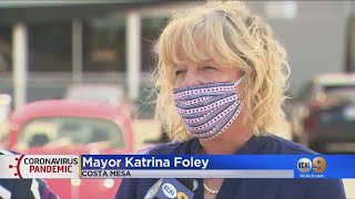 Costa Mesa Begins Issuing Fines To People Who Violate Face Covering Order