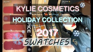 Kylie Cosmetics Holiday Collection ❄️ 2017 (Swatches from Kylie Snapchat)