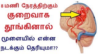 6 மணிநேரம் மட்டும் தூங்கினால் மூளையில் என்ன நடக்கும் தெரியுமா?? | Tamil health tips