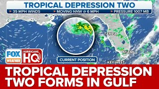 Tropical Depression Two Forms in Gulf of Mexico, Expected to Drift South Toward Cuba