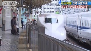 GW終盤の鉄道、空の便は・・・上りピークも混雑見られず(2021年5月5日)