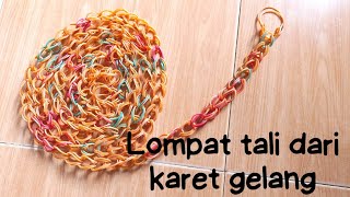 membuat mainan lompat tali dari karet gelang