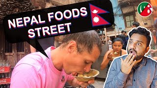 Pakistani Reactions Nepal Street Food | khatmandu famous momos | kathmandu food vlog 2021