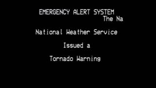 Tornado Warning EAS interrupts Braves vs. Cubs - June 1, 2007