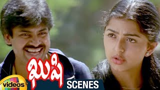 Pawan Kalyan Shocked by Bhumika | Kushi Telugu Movie Scenes | Ali | SJ Suriya | Mango Videos