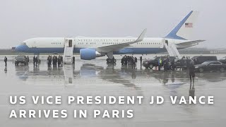 LIVE: US Vice President JD Vance arrives in Paris