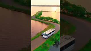 Travelling Video - #trending #nature #traveller #viral #travel #bus  #lake #river #naturelover