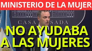 ENTONCES EL MINISTERIO DE LA MUJER NO AYUDABA A LAS MUJERES? -  MANUEL ADORNI