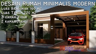 Desain Rumah Minimalis Modern 11 x  15