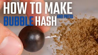 How to Make Bubble Hash | Making and Pressing Hash From Trim