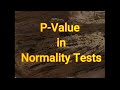 p-values in Normality Tests using Python