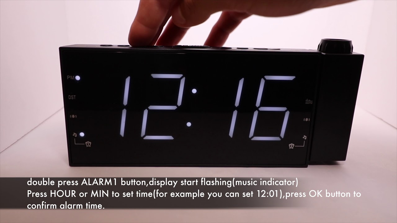 CR1001 Projection Clock Radio Video Guide - YouTube