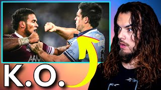 Best State Of Origin Fights | Rugby League | American Reacts