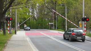 [4K] SSP Wrocław ul. Krzemieniecka LK274 | Polish railroad crossing