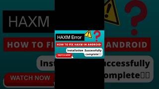 haxm installation error on android studio windows 10 #flutter #flutterdeveloper