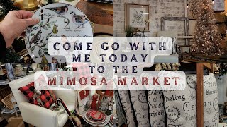 Come go with me today to the Mimosa Market /Christmas Decor🎅🏻❄⛄#shopping #vintage #christmas #decor