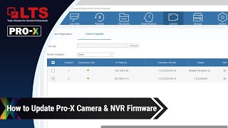 How to Update Pro-X Camera \u0026 NVR Firmware