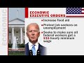 Biden signs executive orders on stimulus checks, food stamps and minimum wage