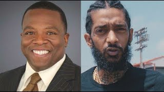 News Reporter tells Nipsey Hussle to 'PULL UP FOR THE FADE' after Nipsey says he would beat him up.