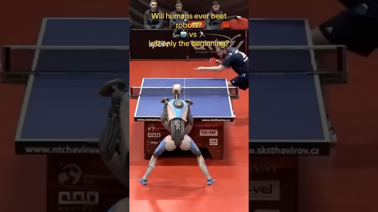 Ai robots taking over ping pong  #shorts