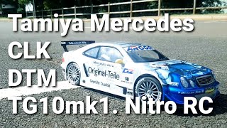 RC Mercedes CLK DTM, AMG back in action!! Tamiya nitro TG10 mk1.